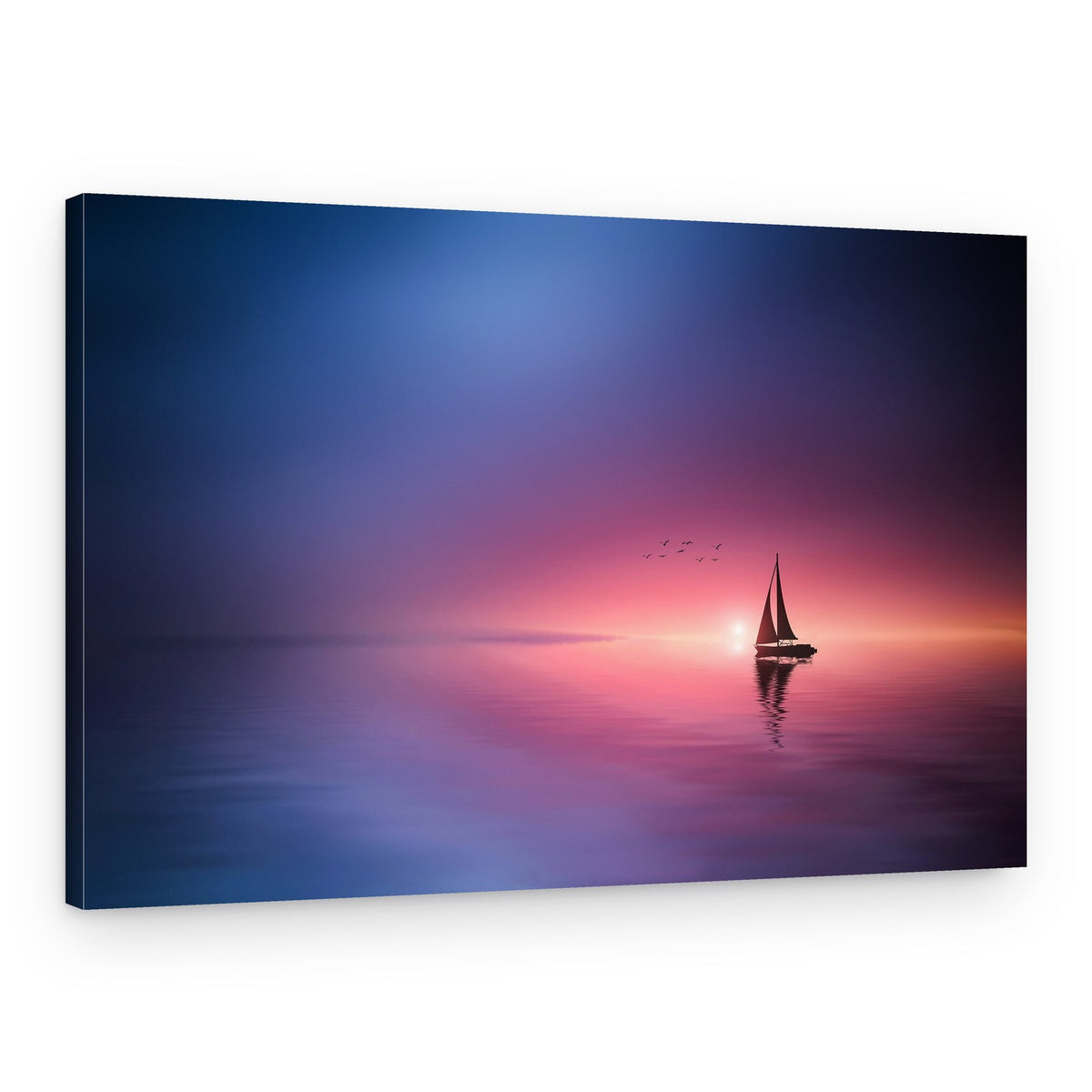 Sailboat Sunset Reflection – Canvas Print