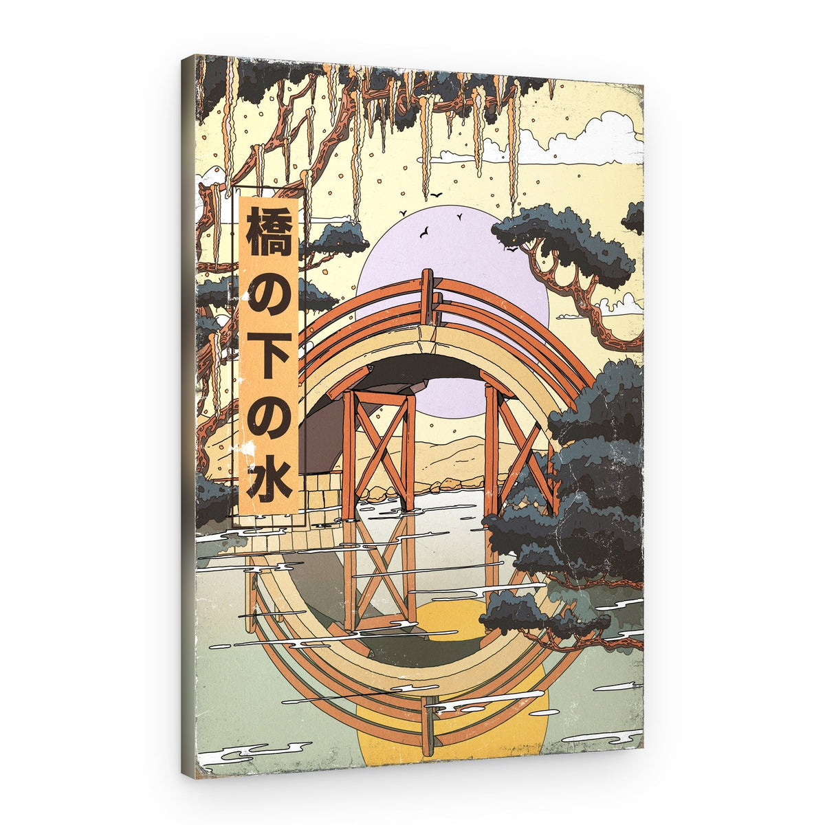Japanese Winter Reflection – Canvas Print
