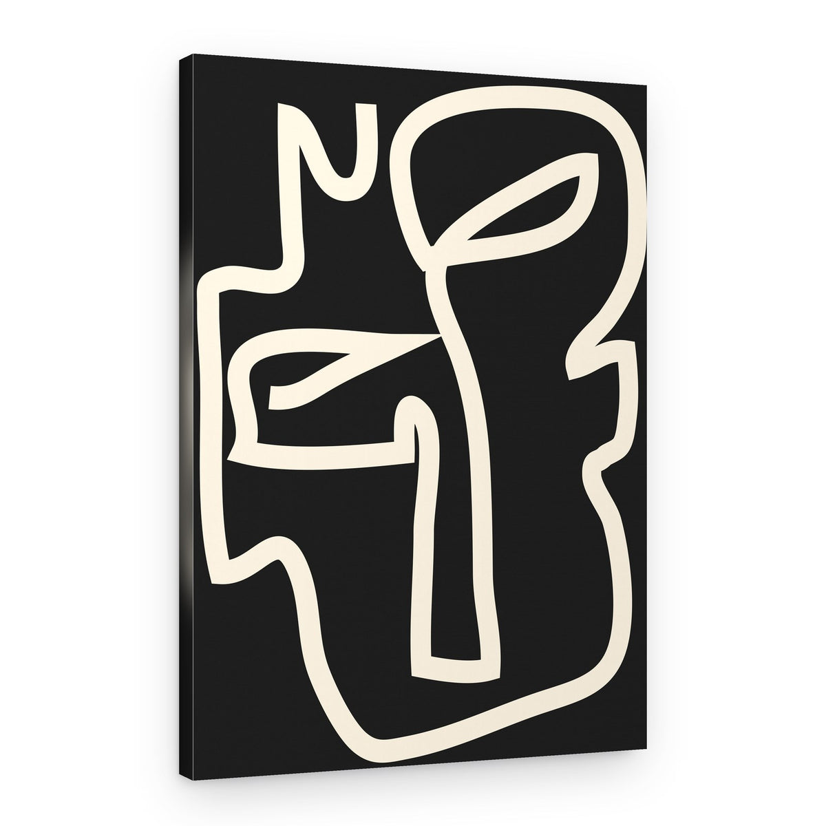 Elegant Abstract Face – Canvas Print