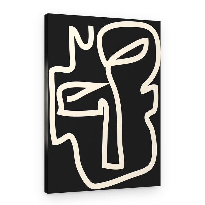 Elegant Abstract Face – Canvas Print