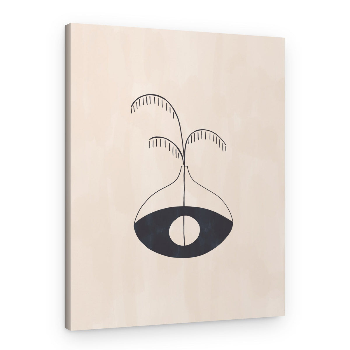 Simple Botanical Vase – Canvas Print