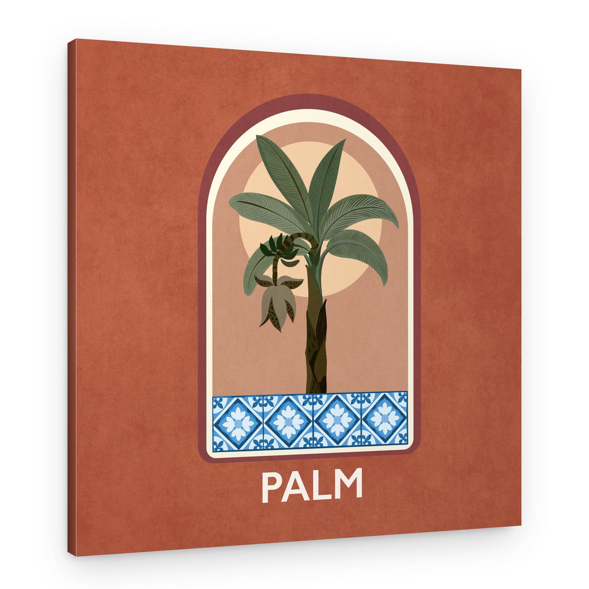 Green Sets Palm – Canvas Print