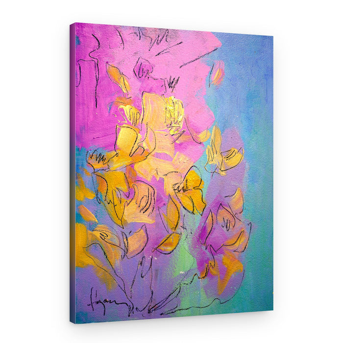 Vibrant Petals Dance – Canvas Print