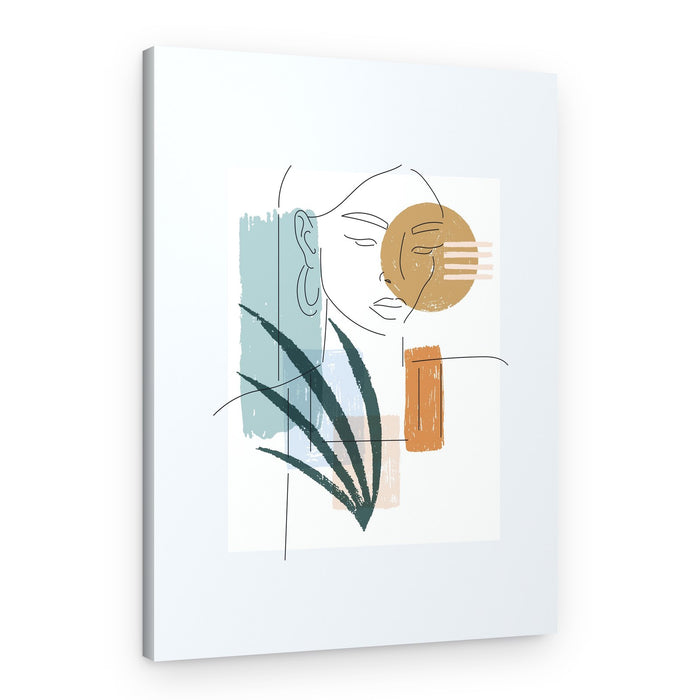 Serene Boho Woman – Canvas Print