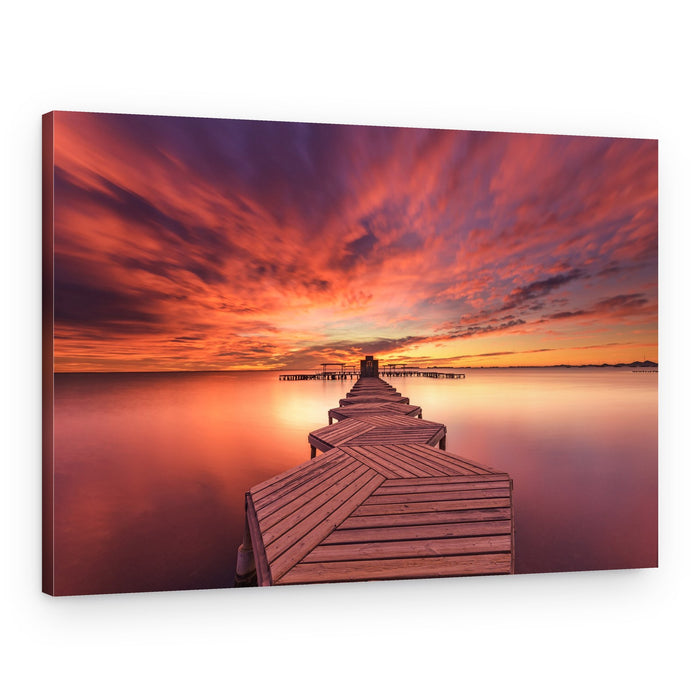 Vibrant Ocean Sunset – Canvas Print