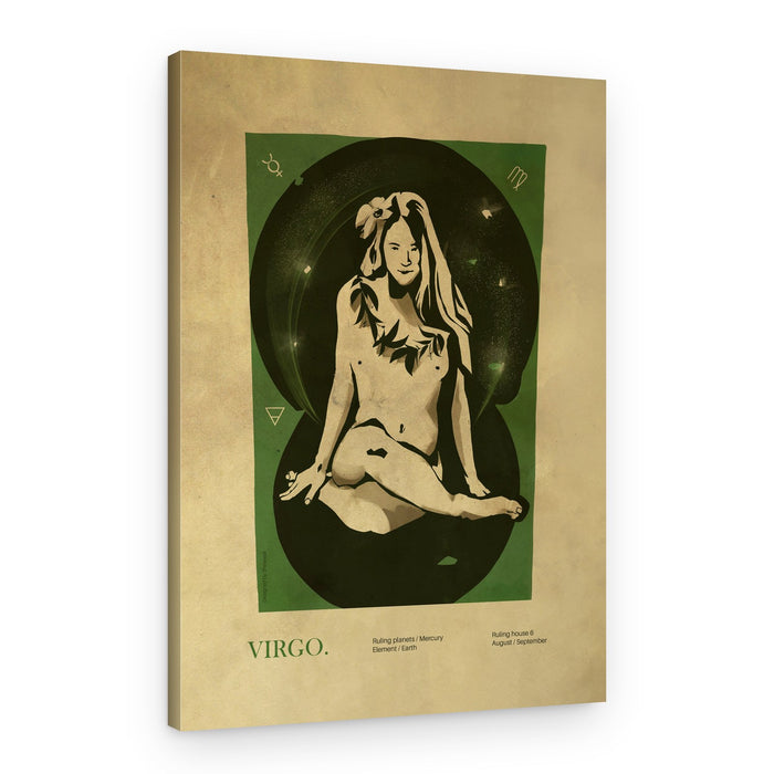 Virgo Zodiac Woman – Canvas Print