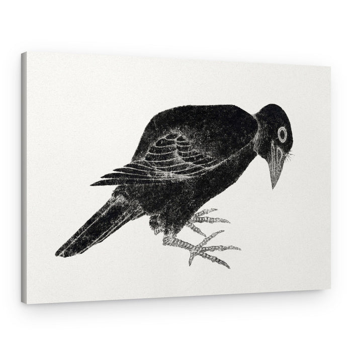 Bird, From Album of Sketches (1814) Vintage Japanese Woodblock Prints – Canvas Print