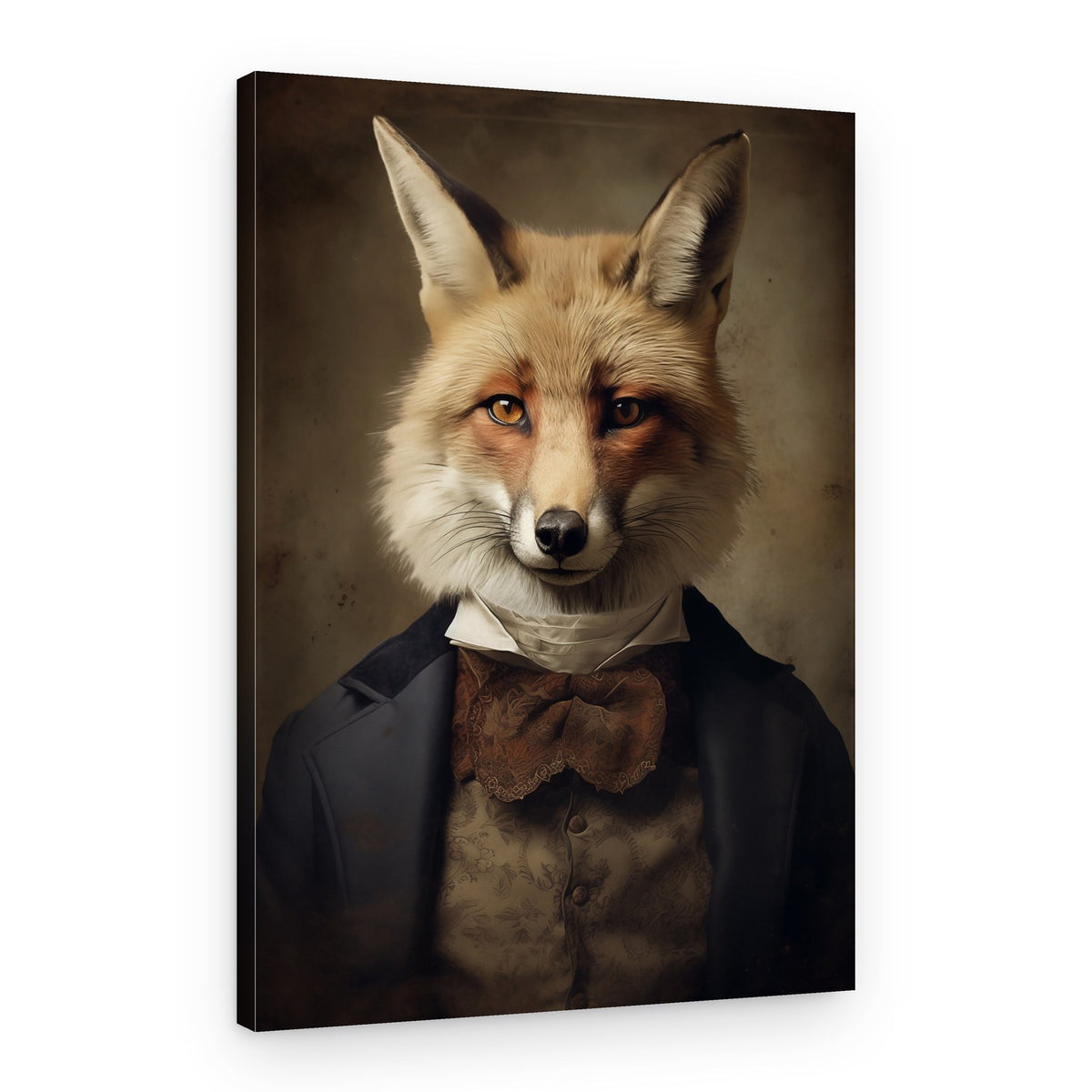 Dapper Fox Gentleman – Canvas Print
