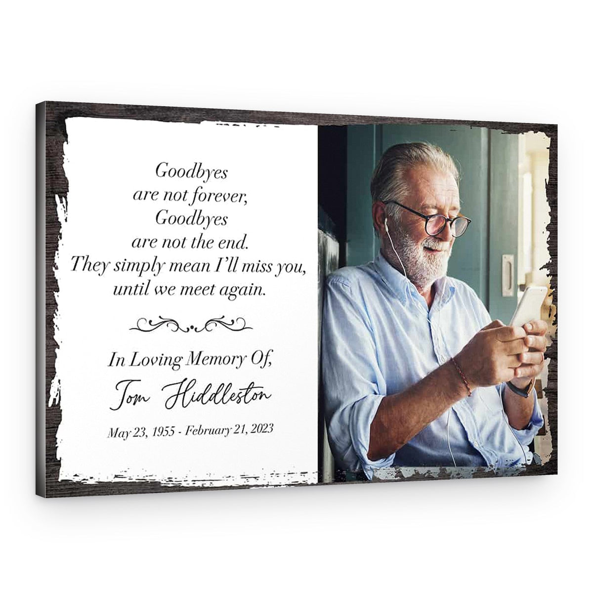 Goodbyes Are Not Forever Canvas Print – Canvas Print
