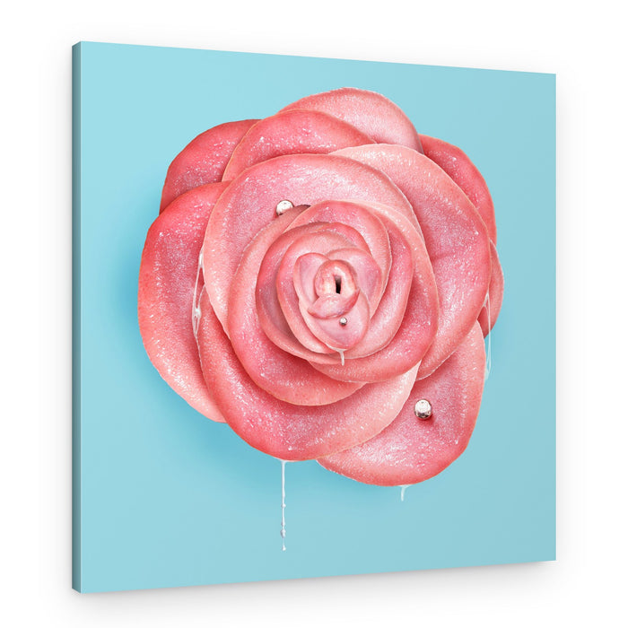 Pink Surreal Rose – Canvas Print