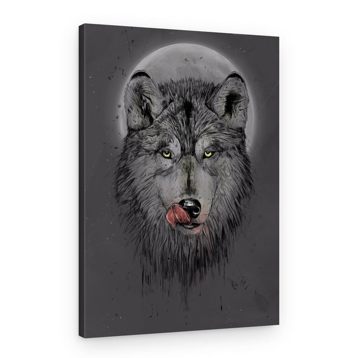 Wild Wolf Moon – Canvas Print