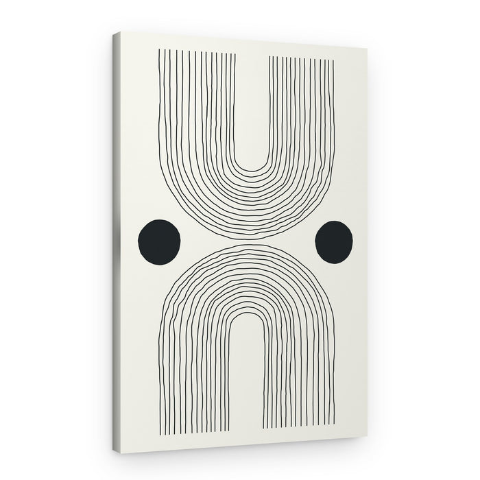 Modern Arches And Circles – Canvas Print