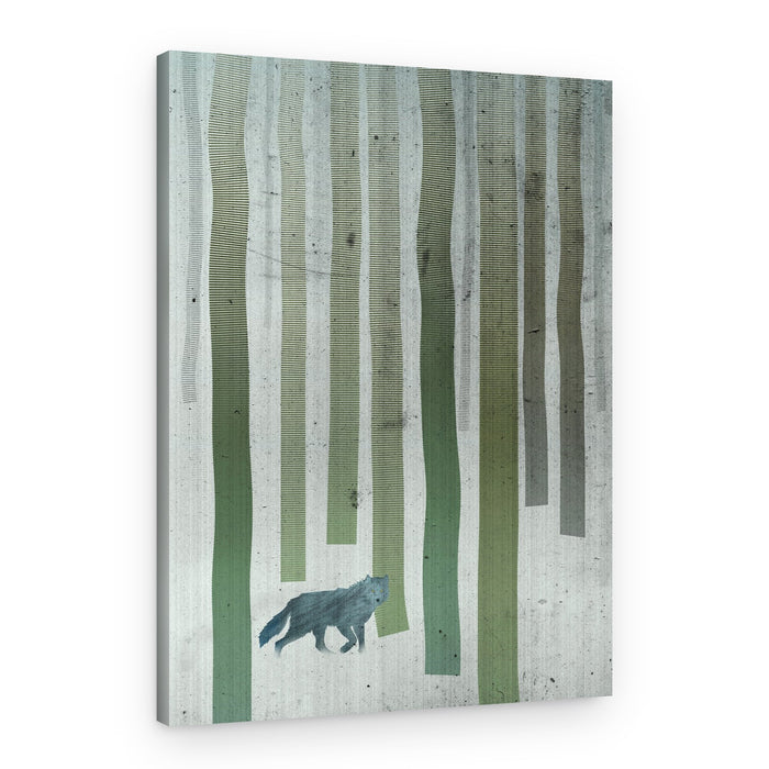 Lone Wolf Forest – Canvas Print