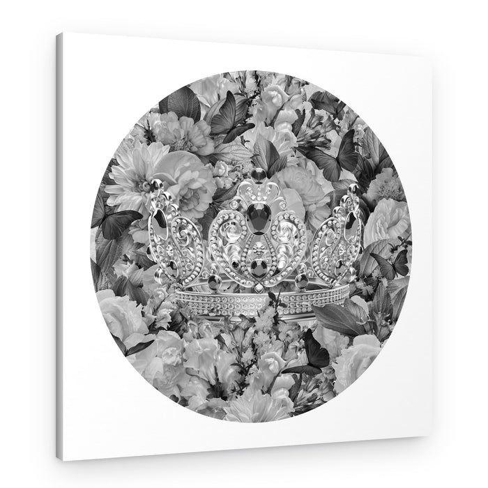 Regal Crown Floral Garden – Canvas Print
