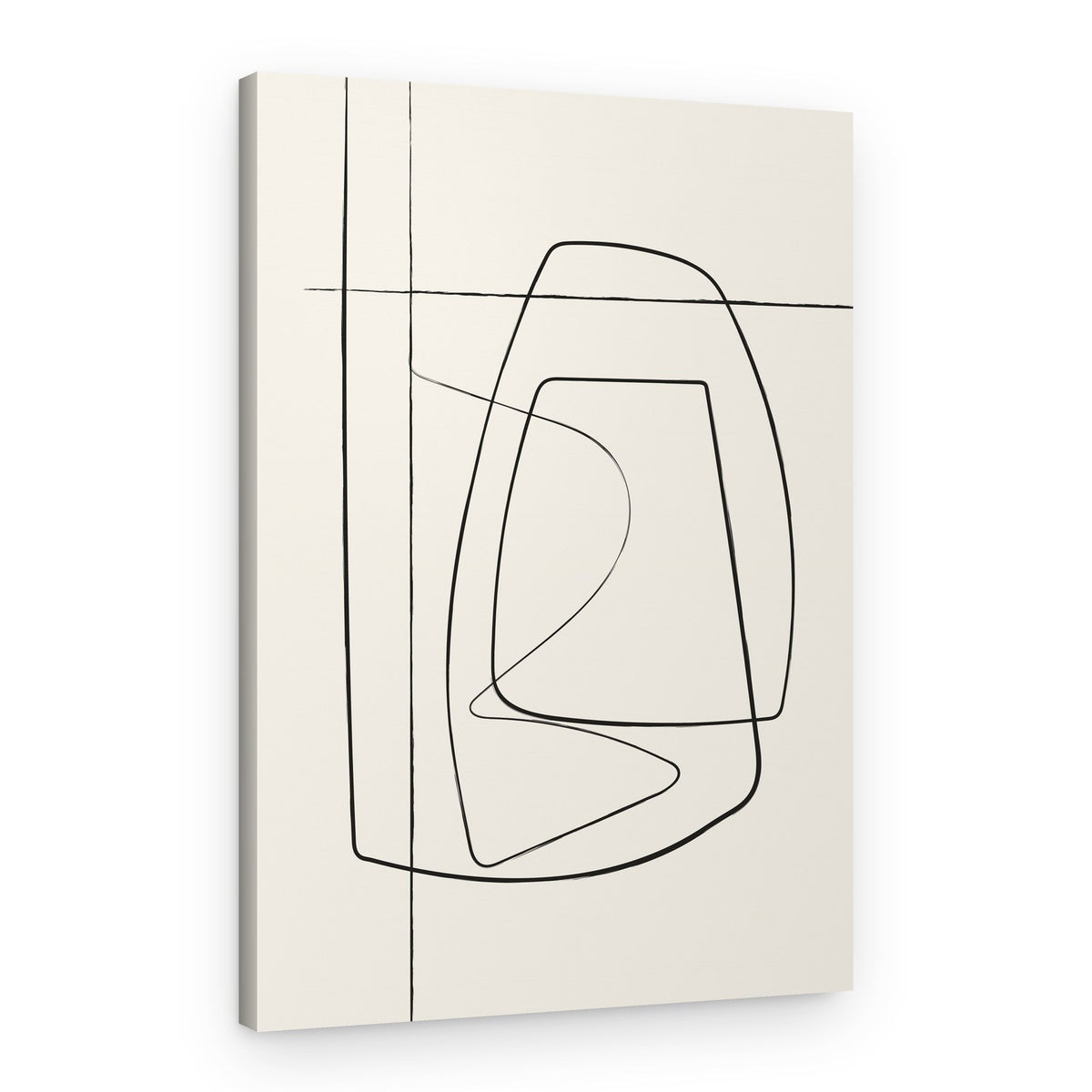 Modern Organic Lines – Canvas Print