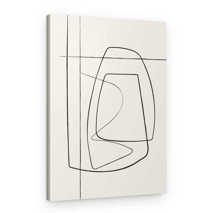 Modern Organic Lines – Canvas Print