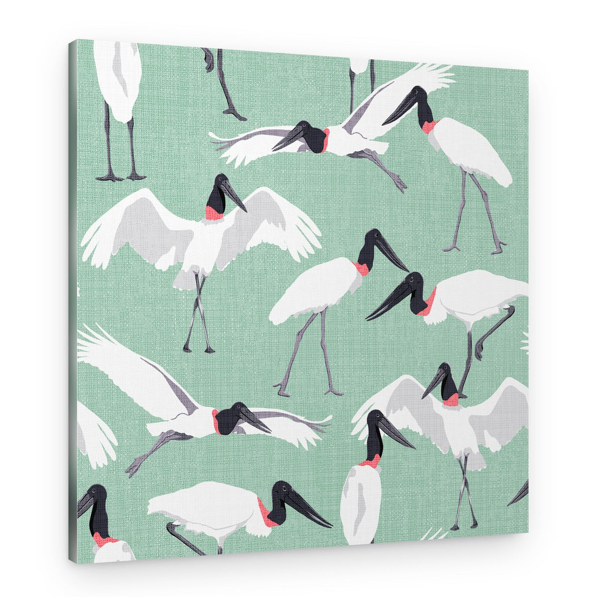Jabiru Stork Pattern – Canvas Print