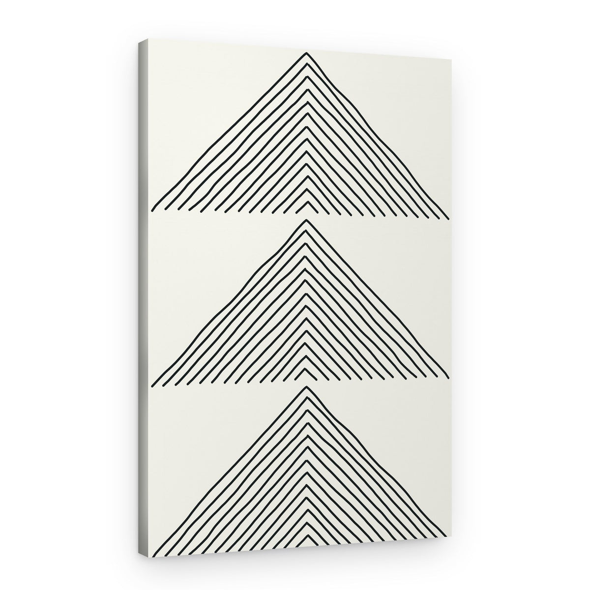 Geometric Mountain Peaks – Canvas Print