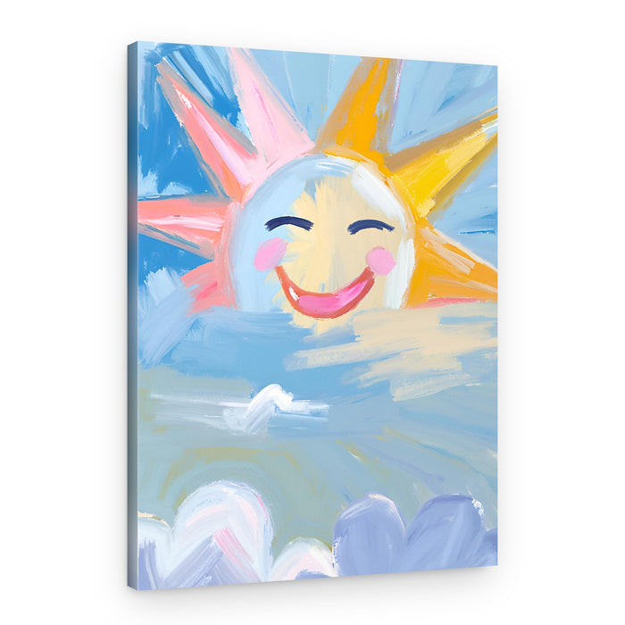 Happy Sun Peeking Out – Canvas Print