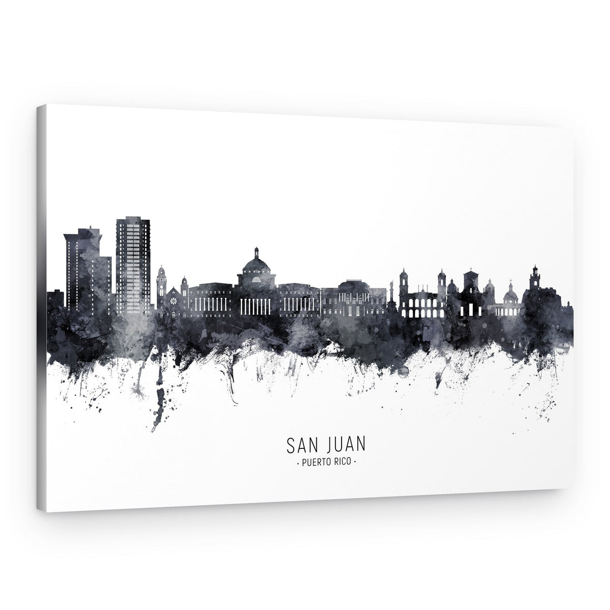 San Juan Skyline Watercolor – Canvas Print