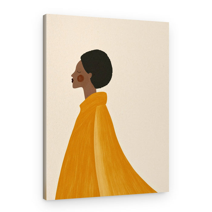Woman In Yellow Cape – Canvas Print