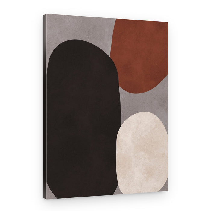 Earthy Abstract Forms – Canvas Print