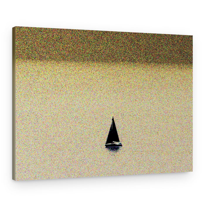 Tranquil Sailboat Solitude – Canvas Print