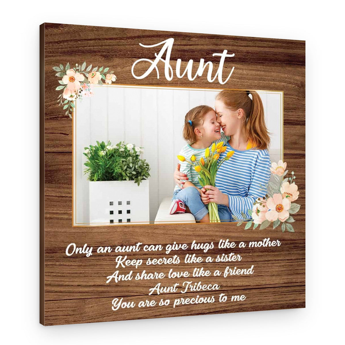 Custom Photo Canvas Print for Aunt – Canvas Print