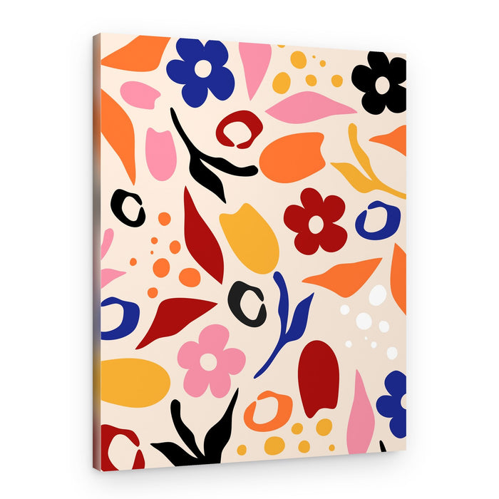 Colorful Abstract Blooms – Canvas Print