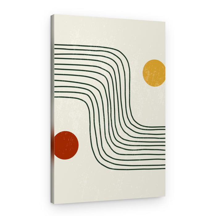 Abstract Curves and Circles – Canvas Print