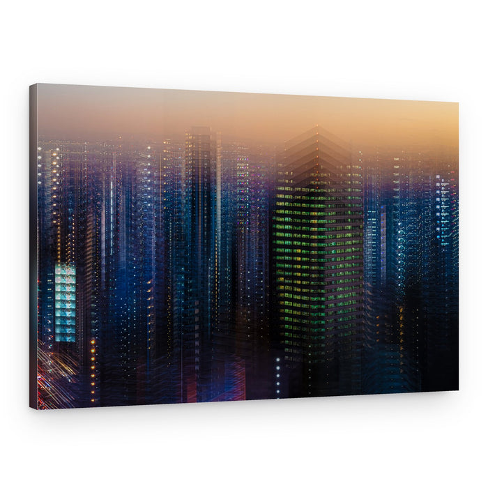 Abstract City Lights – Canvas Print