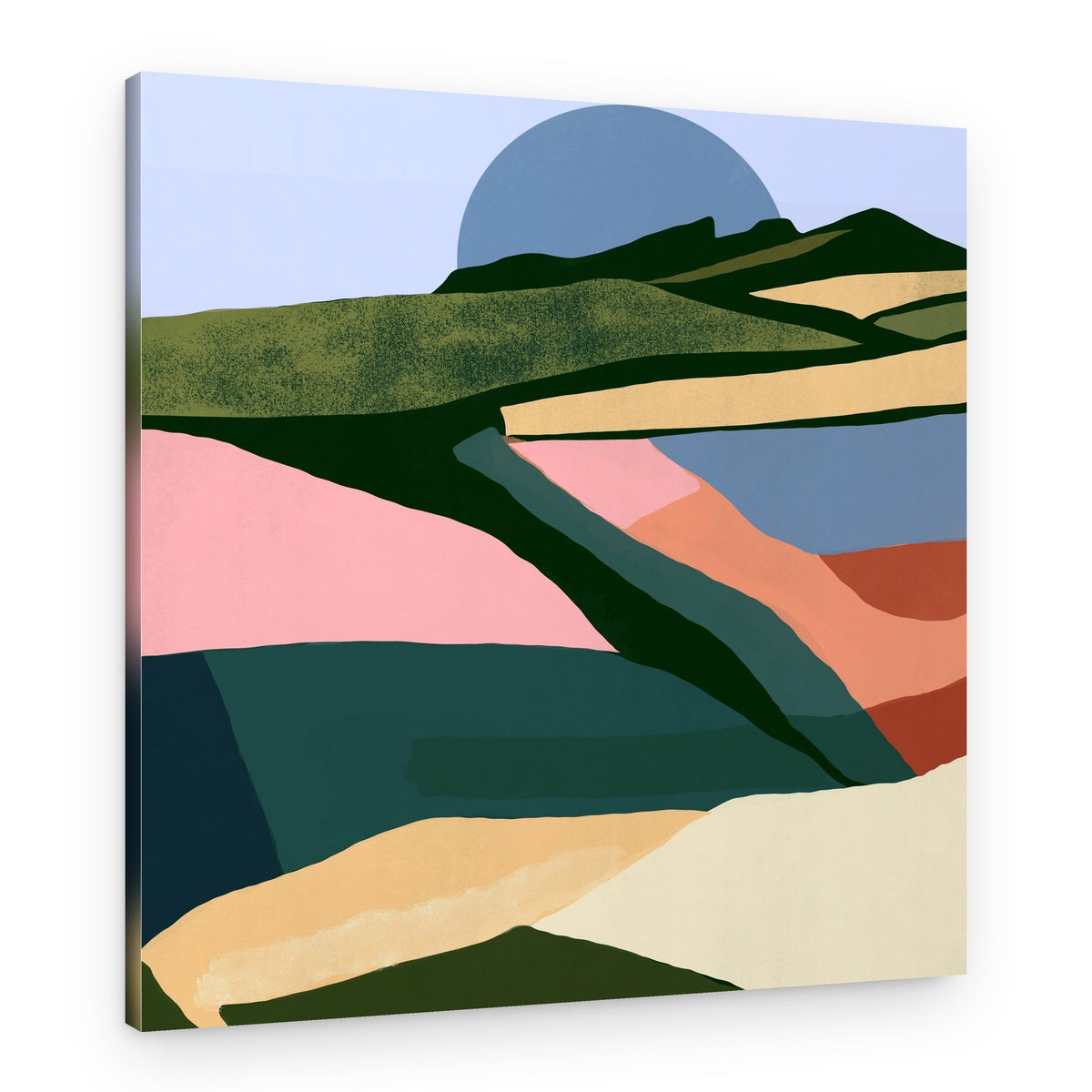 Abstract Fields Sunset – Canvas Print
