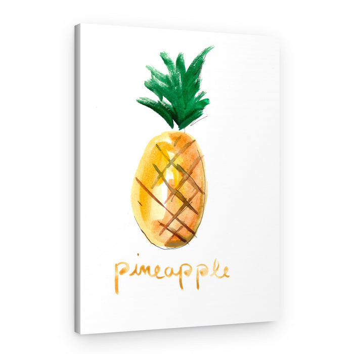 Bright Pineapple Painting – Canvas Print