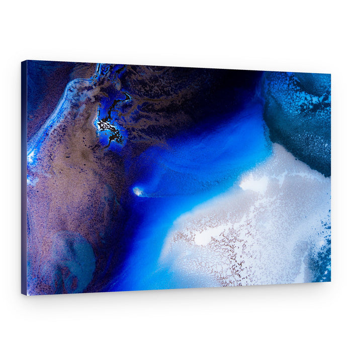 Vibrant Blue Ocean - Sapphire Haven – Canvas Print