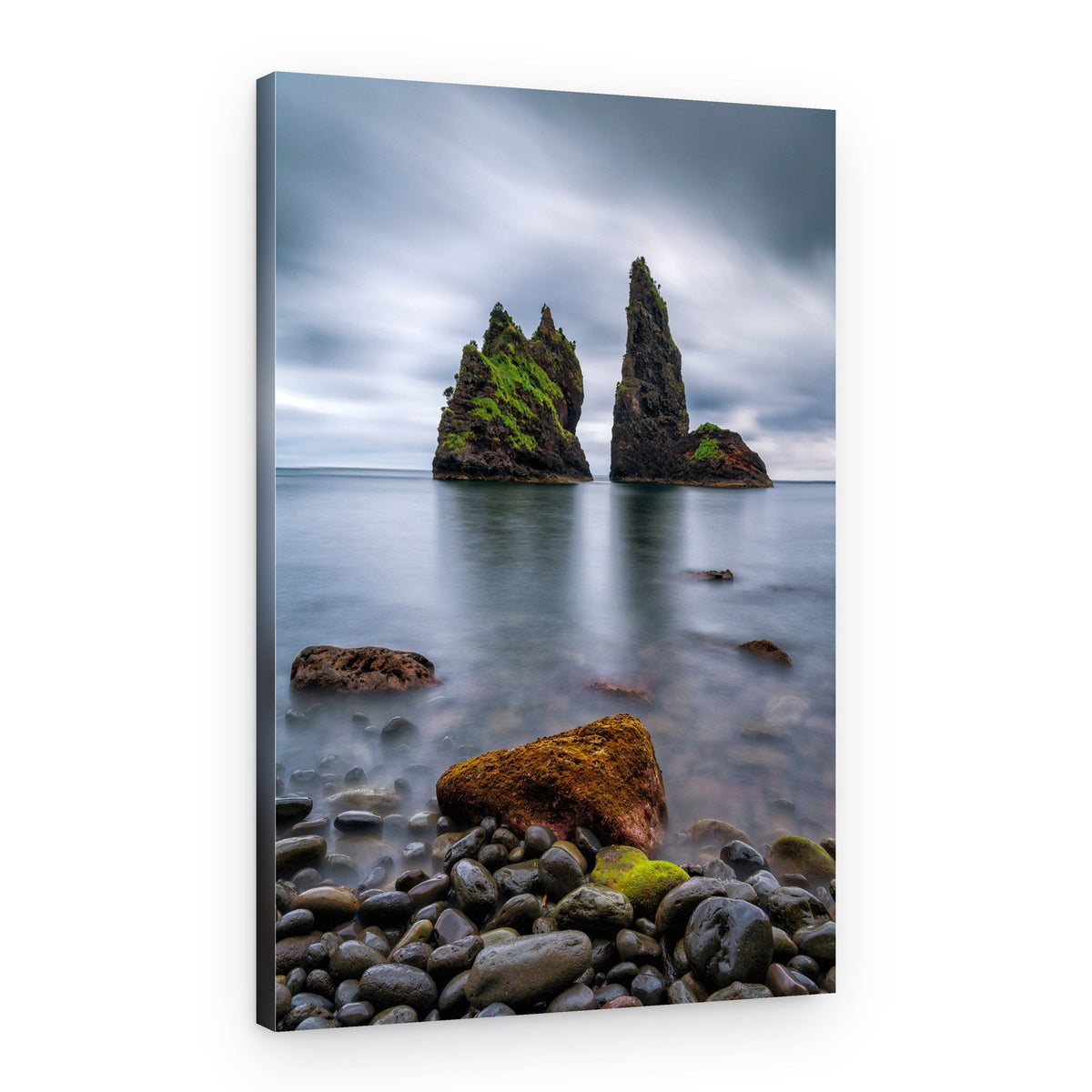 Moody Sea Stacks Coast – Canvas Print