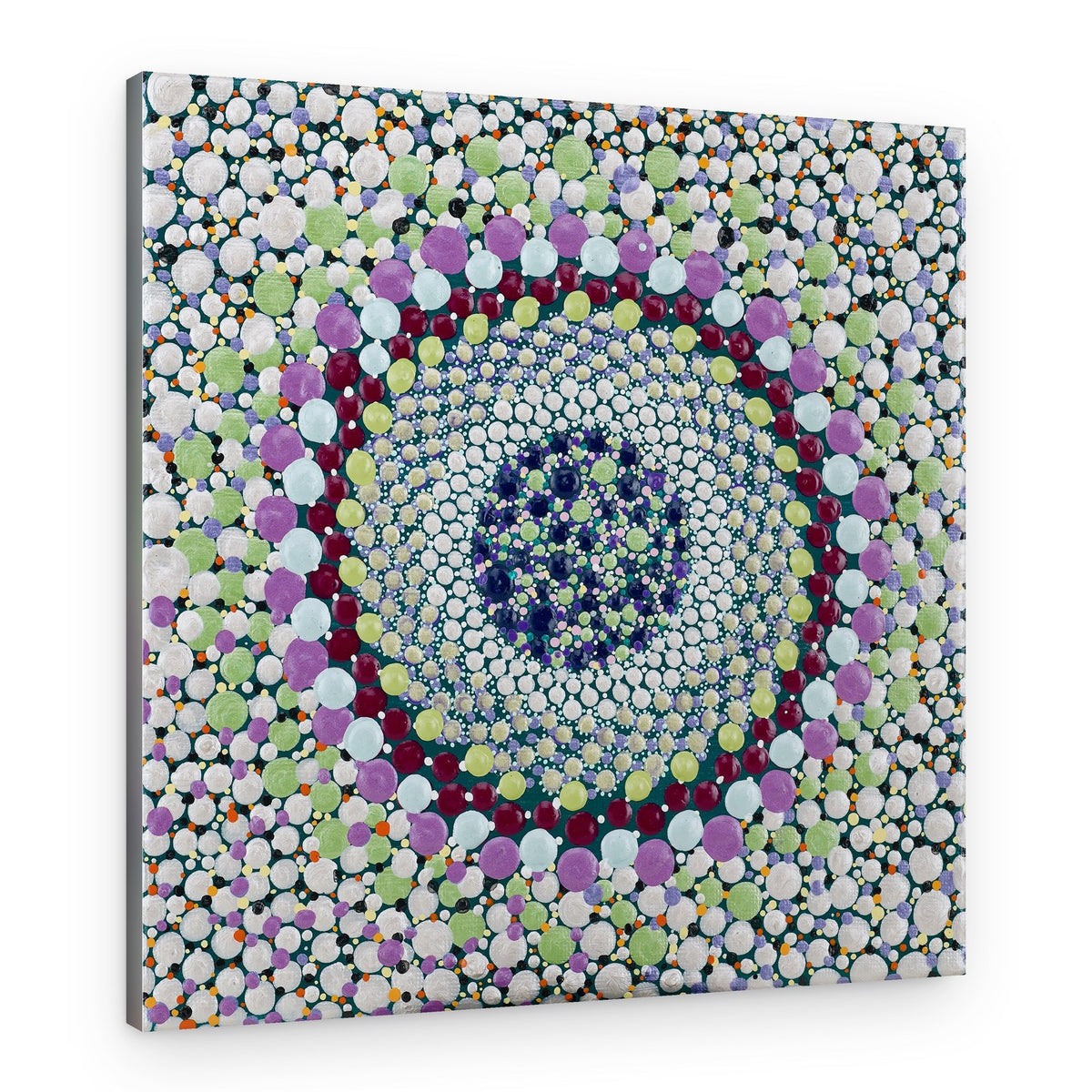 Colorful Dot Mandala – Canvas Print