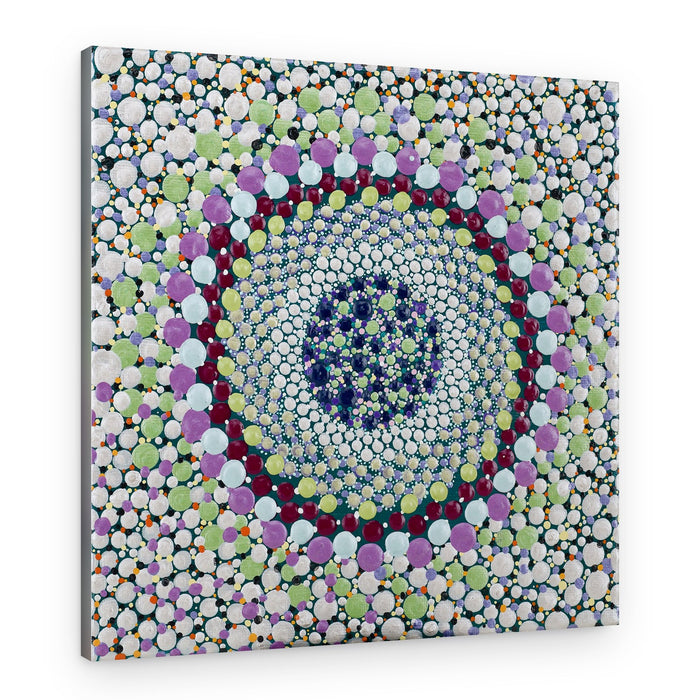 Colorful Dot Mandala – Canvas Print