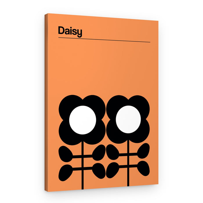 Minimalist Daisy Blooms – Canvas Print