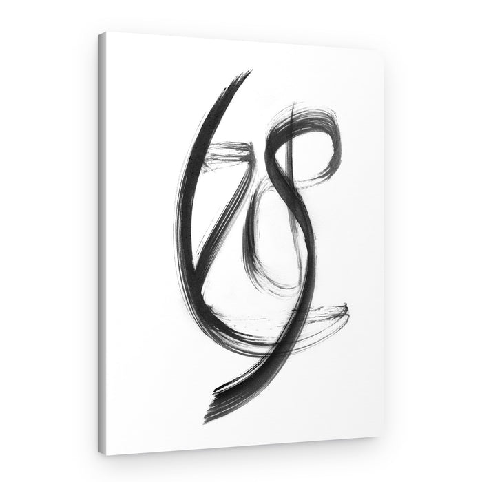 Fluid Abstract Brushwork – Canvas Print