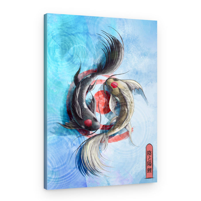 Yin Yang Koi Fish – Canvas Print