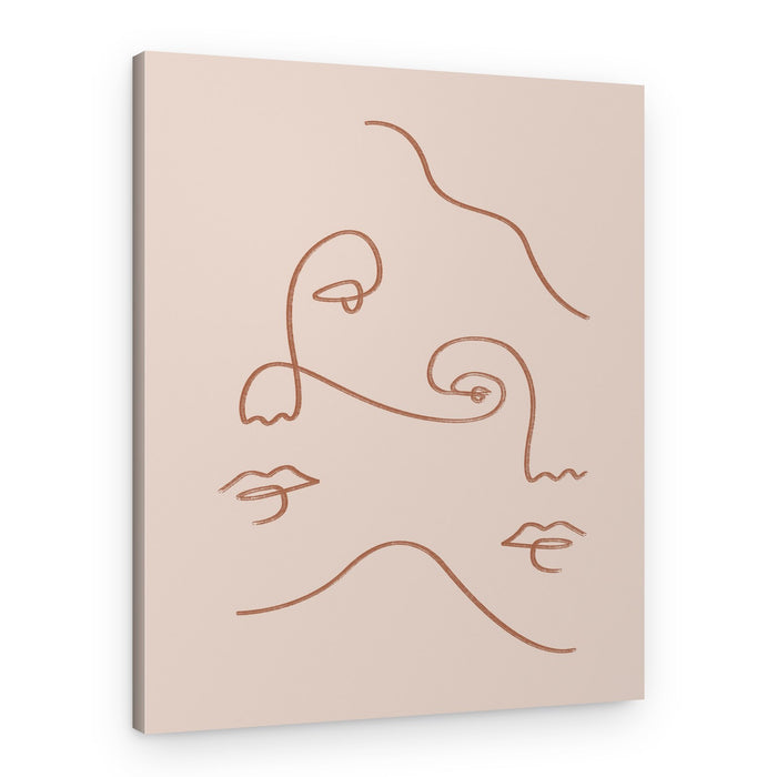Modern Abstract Faces – Canvas Print