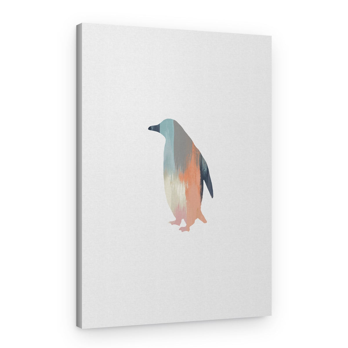 Abstract Muted Penguin – Canvas Print