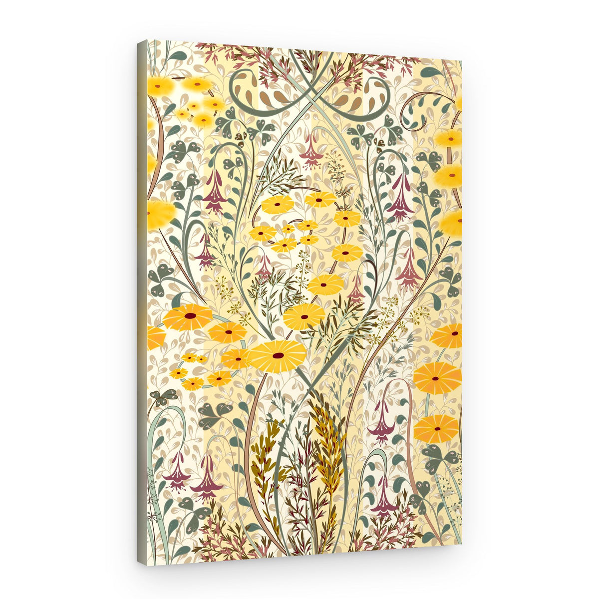 Elegant Botanical Pattern – Canvas Print
