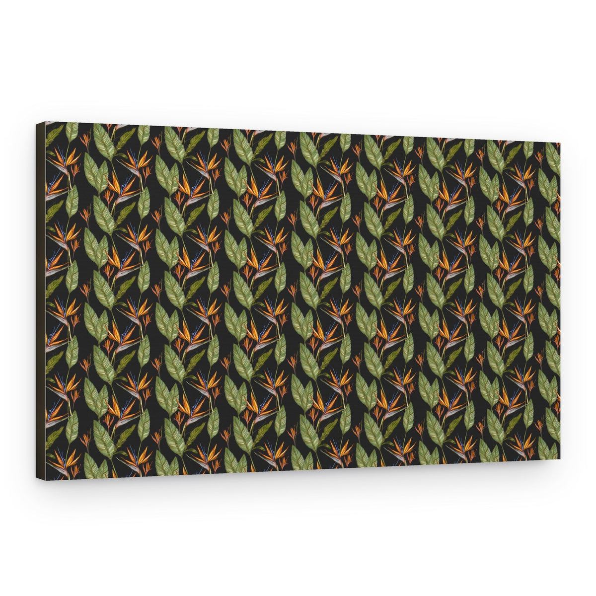 Vibrant Bird Paradise Pattern – Canvas Print