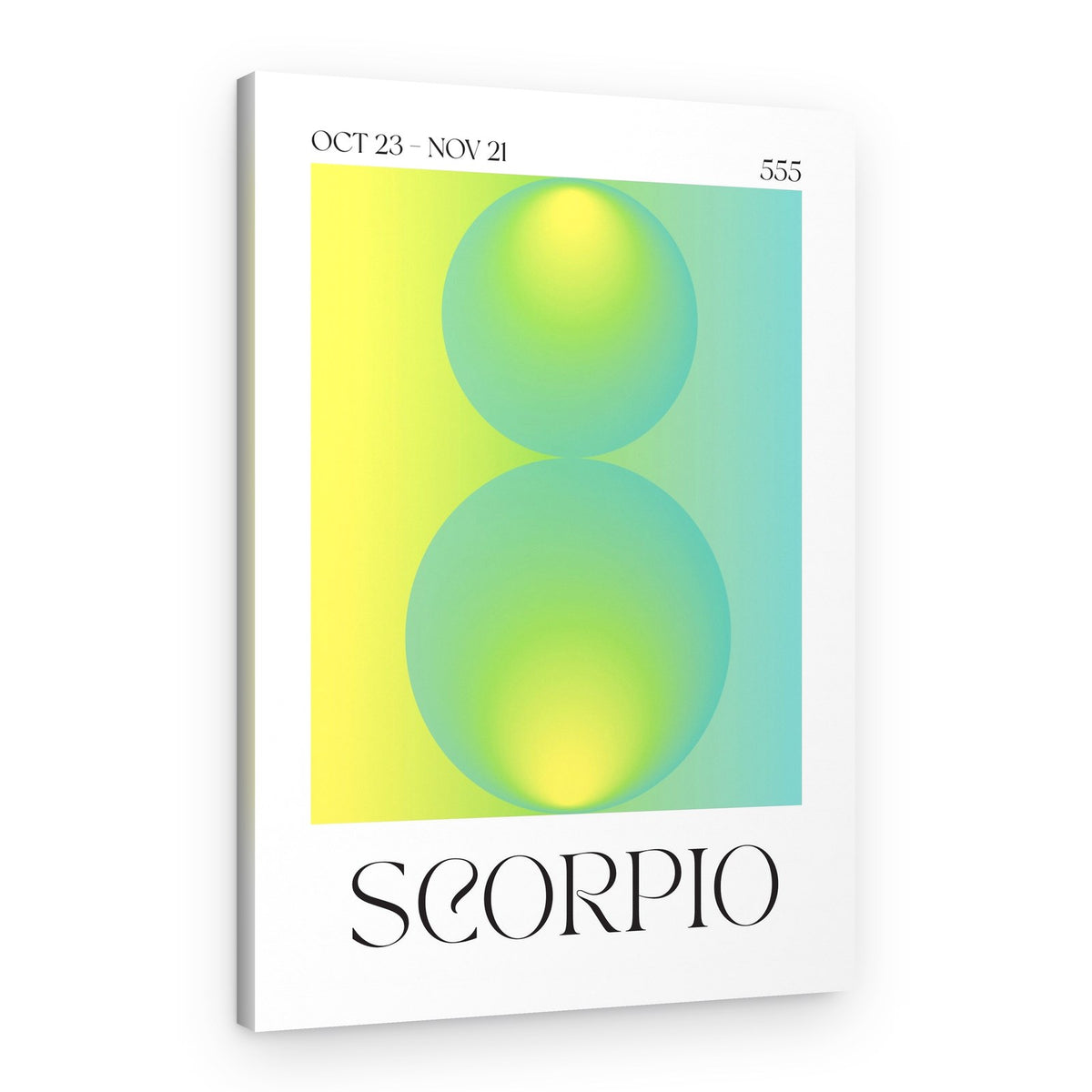 Scorpio Zodiac Gradient – Canvas Print