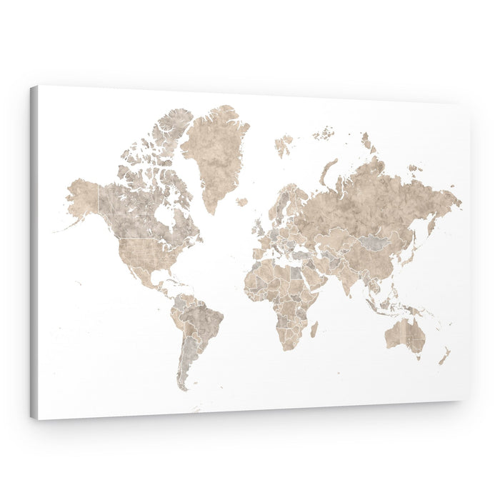Vintage World Map – Canvas Print