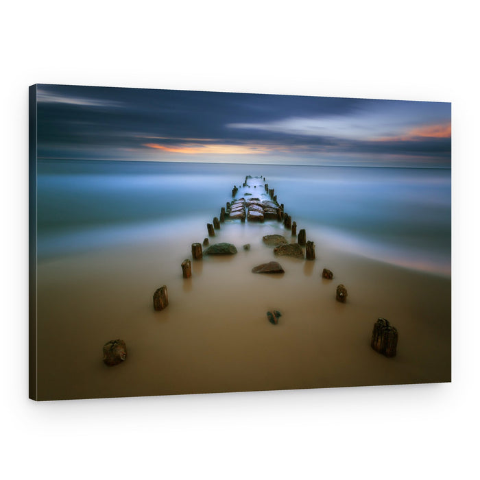 Twilight Ocean Pier – Canvas Print