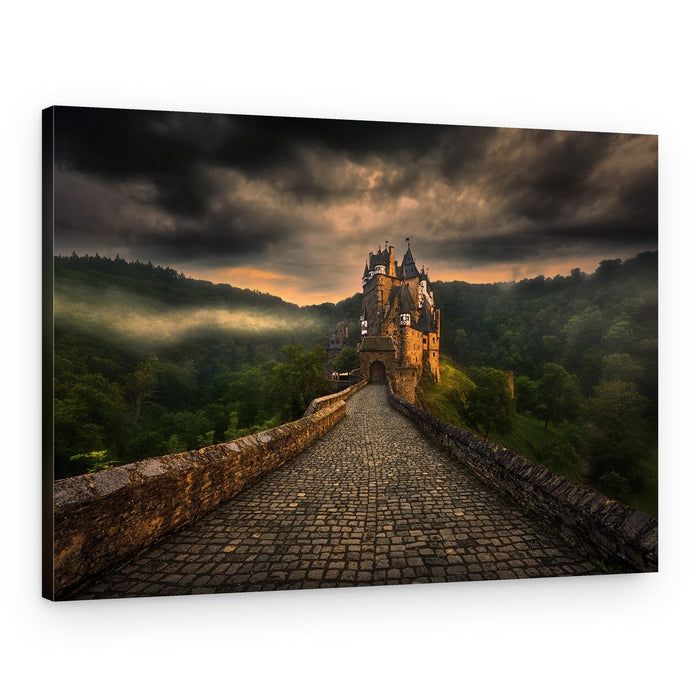 Medieval Castle Path – Canvas Print