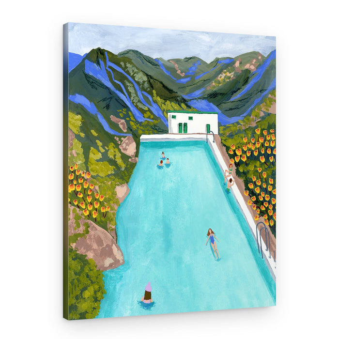Mountain Pool Retreat – Canvas Print