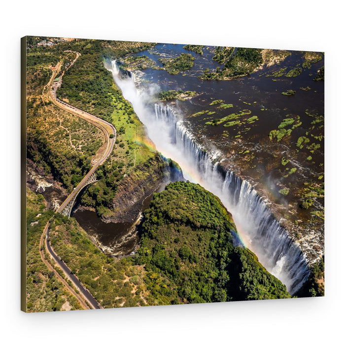 Rainbow Over Victoria Falls – Canvas Print